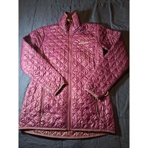 Columbia Puffer Jacket Purple Omni-Heat Outerwear Size Small